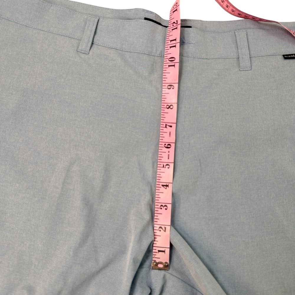 TravisMathew Mens Heathered Blue Beck Golf Performance Shorts Size 40 Stretch - Picture 5 of 11